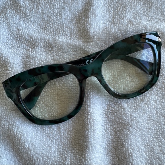 NWOT Dark Teal Tortoise Women's Reading Glasses - Picture 1 of 12